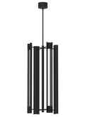 GENERATION LIGHTING Carson Four Light Tall Pendant LED Midnight Black KP1114MBK