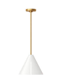 GENERATION LIGHTING  Cambre Medium Pendant KP1131MWTBBS-L1