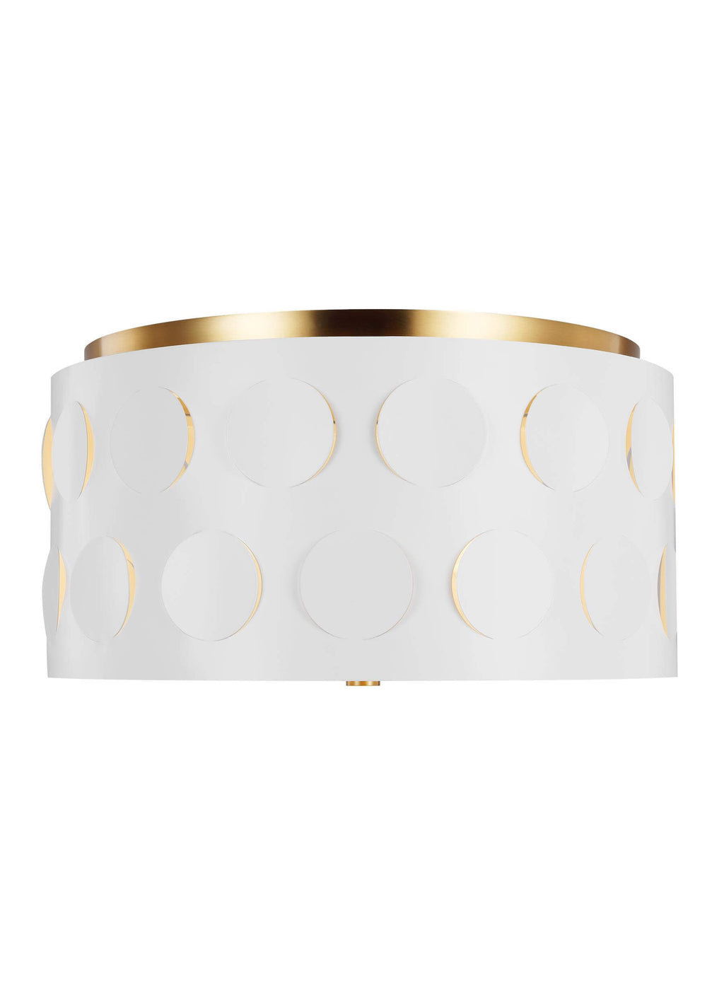 GENERATION LIGHTING Dottie Medium Flush Mount Burnished Brass KSF1013BBS