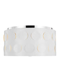 GENERATION LIGHTING Dottie Medium Flush Mount Polished Nickel KSF1013PN