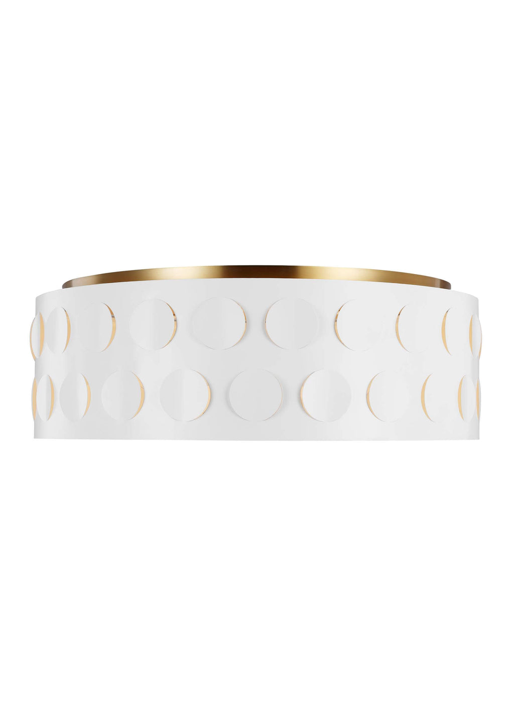 GENERATION LIGHTING Dottie Large Flush Mount Burnished Brass KSF1024BBS