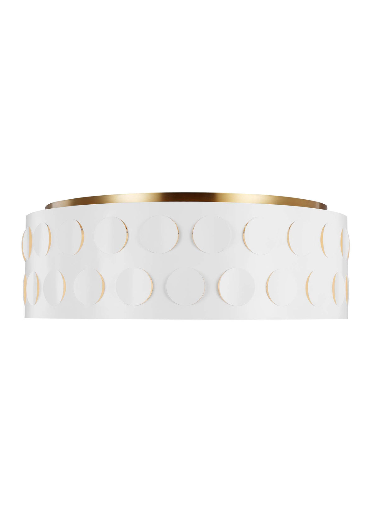 GENERATION LIGHTING Dottie Large Flush Mount Burnished Brass KSF1024BBS