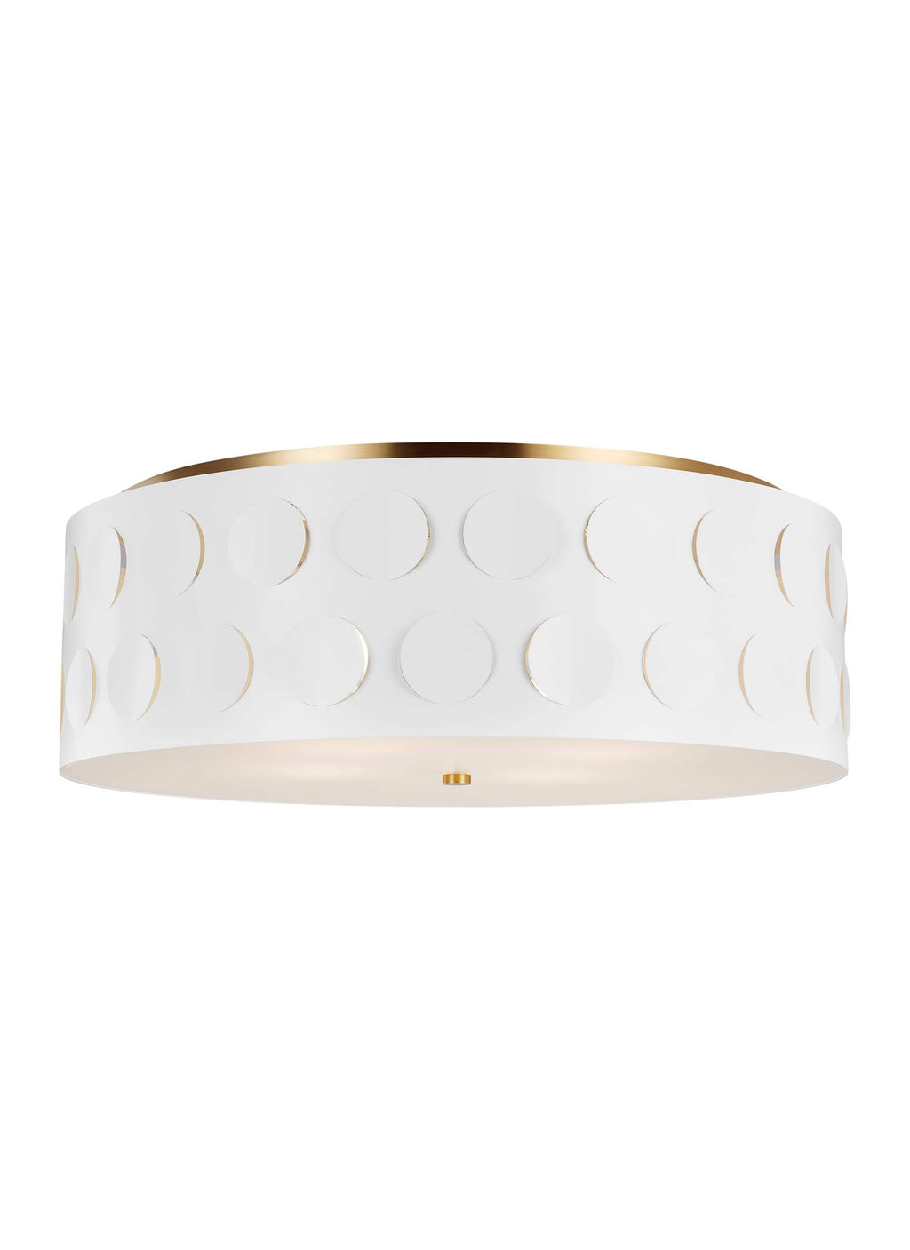 GENERATION LIGHTING Dottie Large Flush Mount Burnished Brass KSF1024BBS