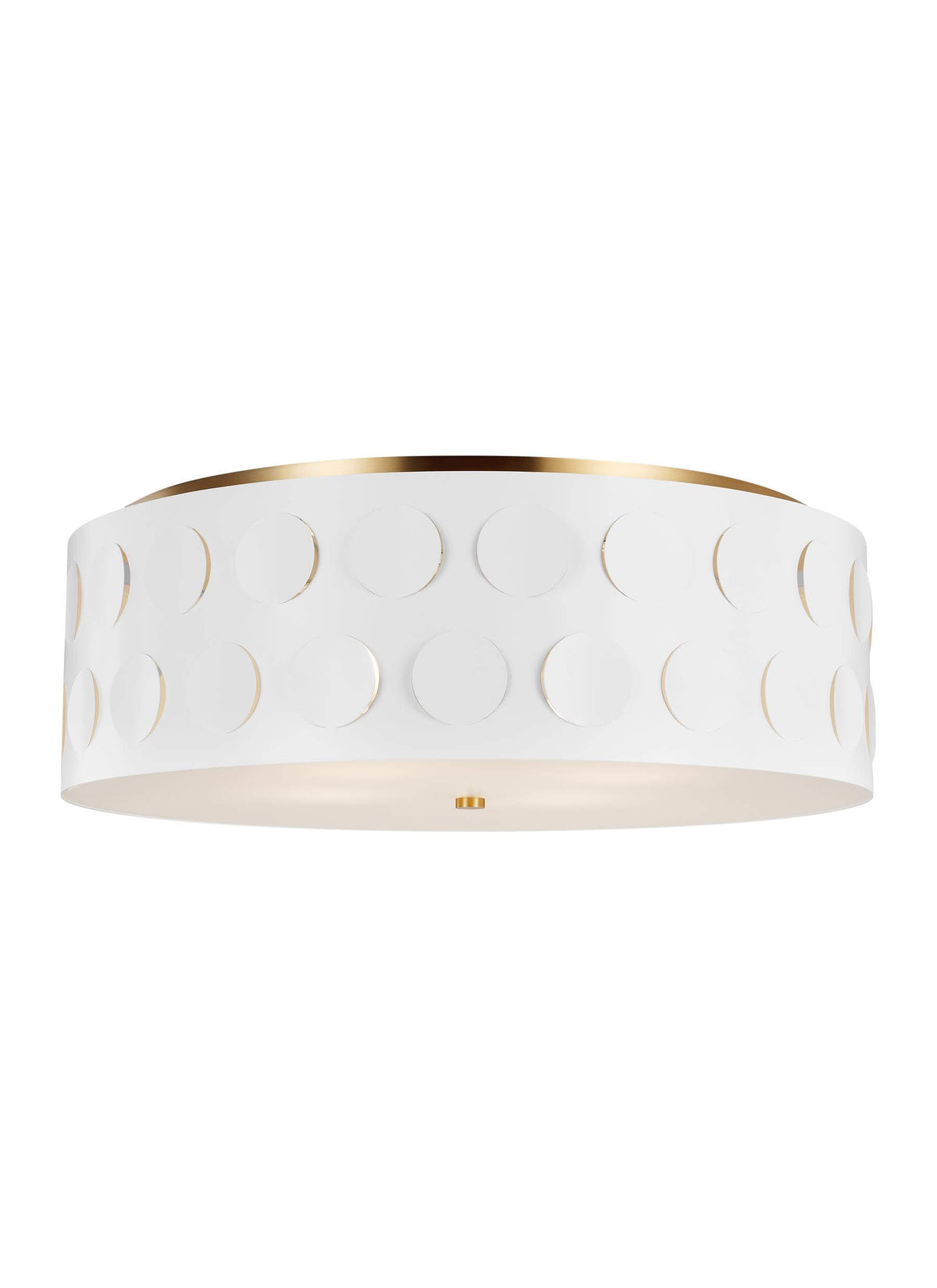GENERATION LIGHTING Dottie Large Flush Mount Burnished Brass KSF1024BBS