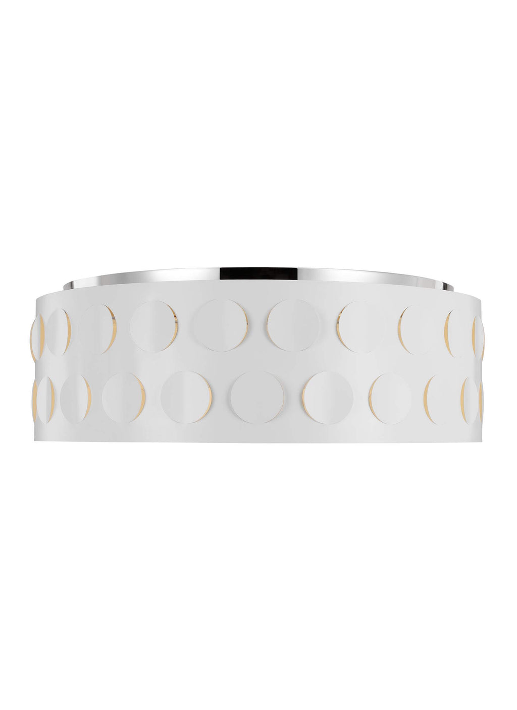 GENERATION LIGHTING Dottie Large Flush Mount Polished Nickel KSF1024PN