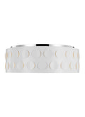 GENERATION LIGHTING Dottie Large Flush Mount Polished Nickel KSF1024PN