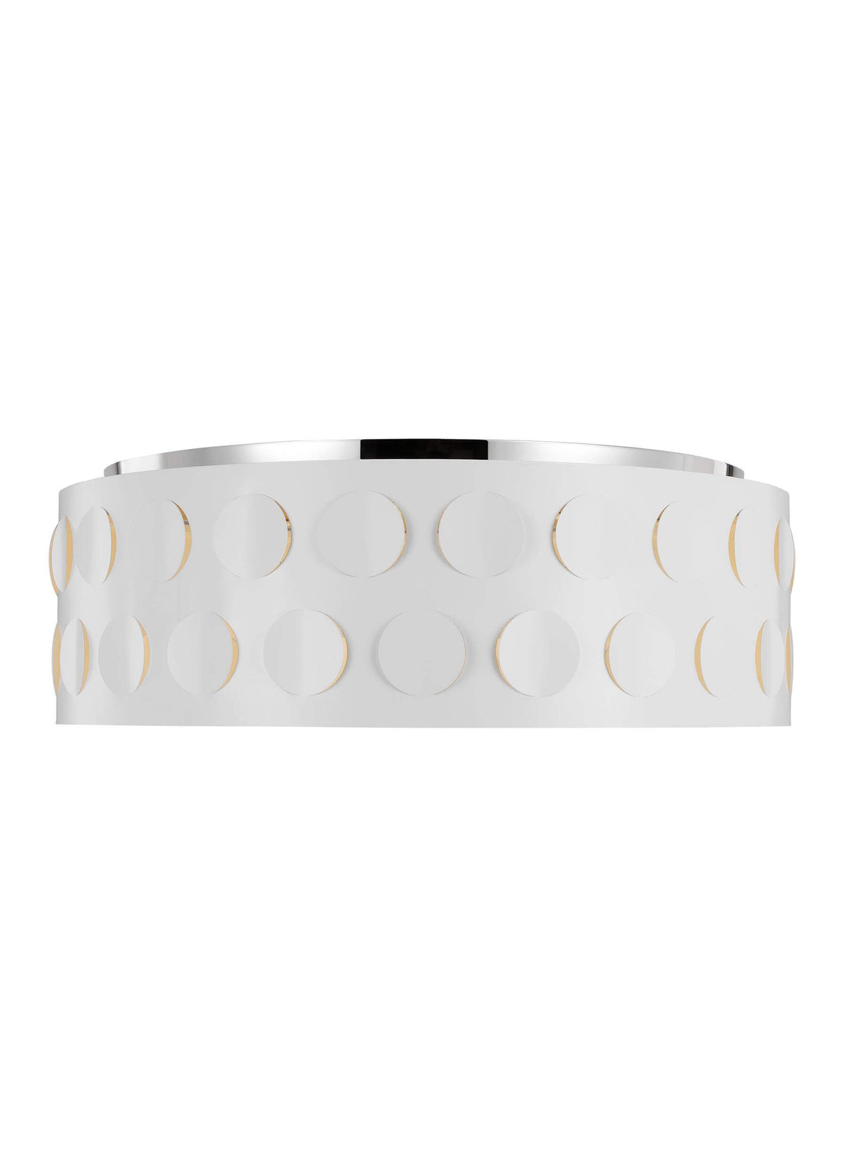 GENERATION LIGHTING Dottie Large Flush Mount Polished Nickel KSF1024PN