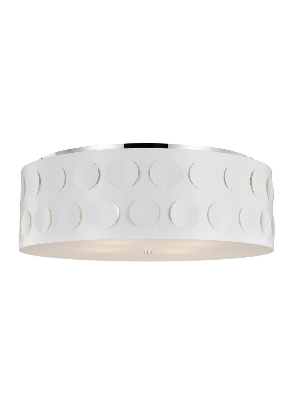 GENERATION LIGHTING Dottie Large Flush Mount Polished Nickel KSF1024PN