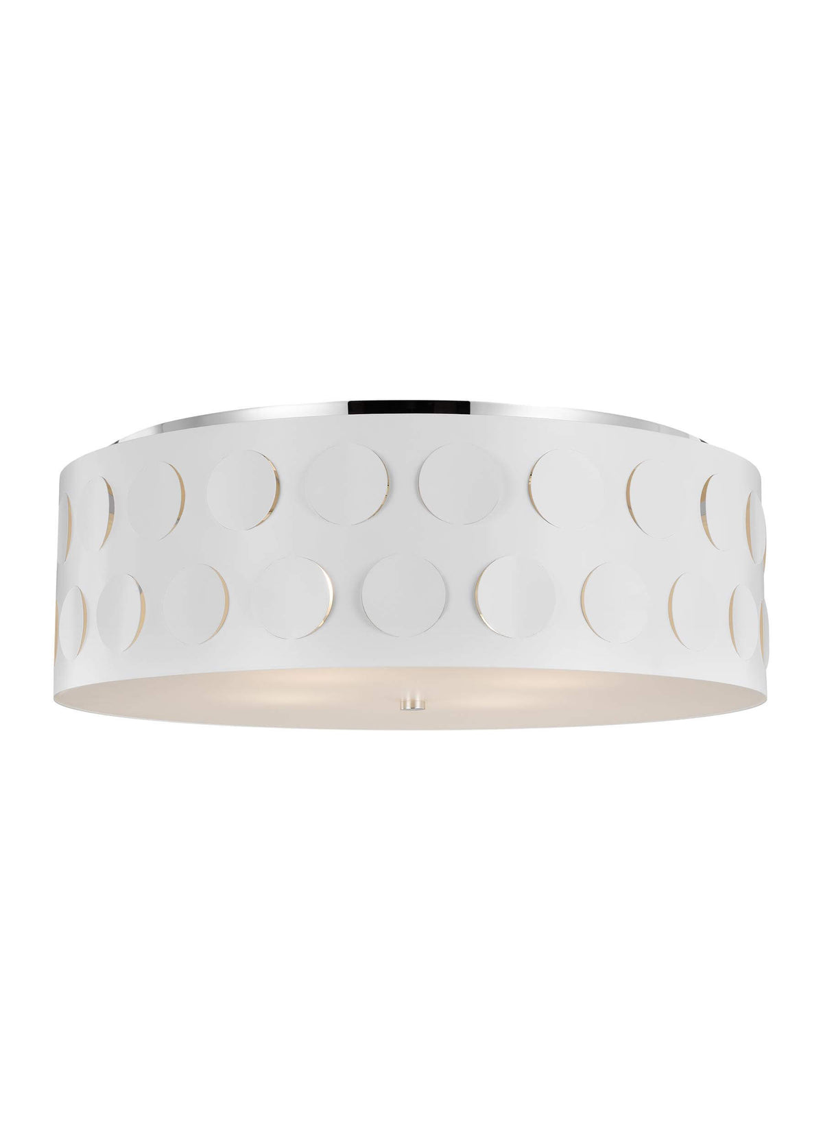 GENERATION LIGHTING Dottie Large Flush Mount Polished Nickel KSF1024PN