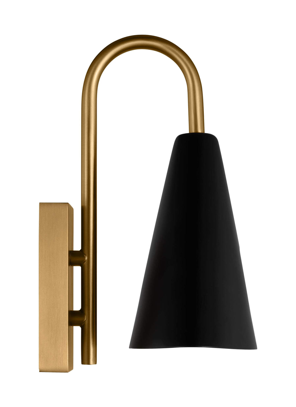 GENERATION LIGHTING  Cambre Small Task Sconce KW1131MBKBBS-L1