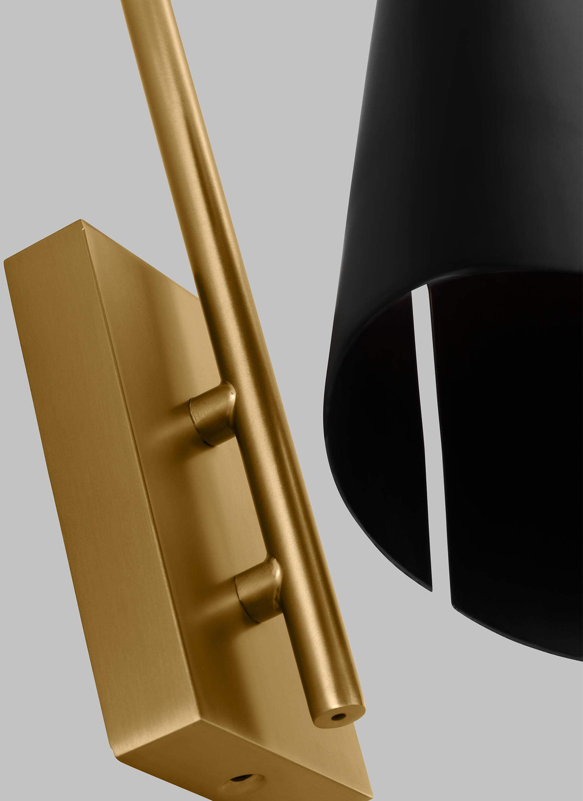 GENERATION LIGHTING  Cambre Small Task Sconce KW1131MBKBBS-L1