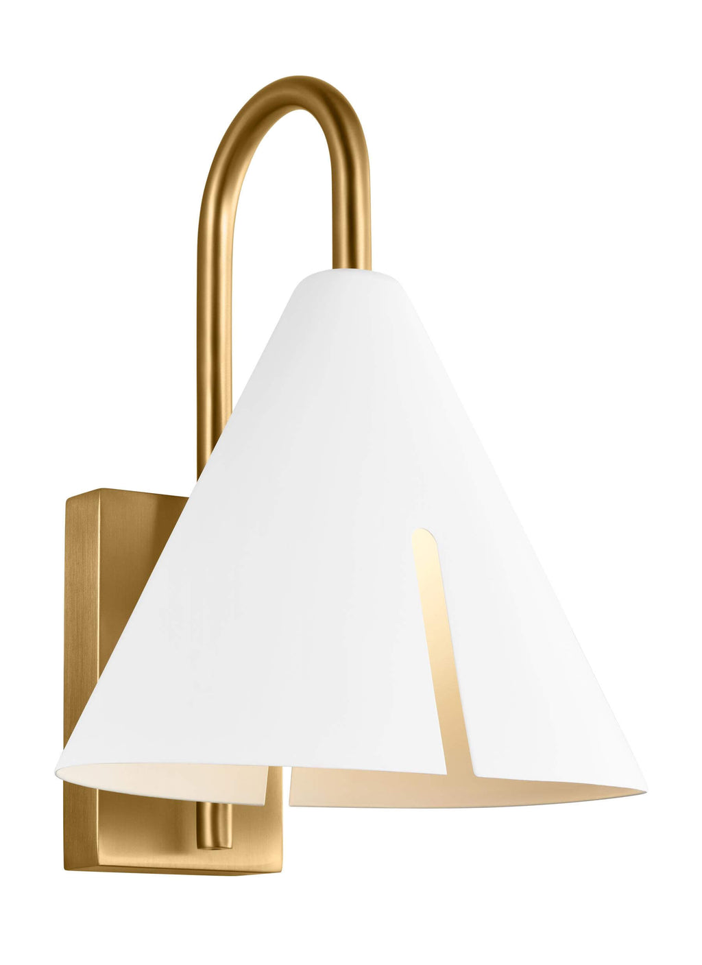 GENERATION LIGHTING  Cambre Small Task Sconce KW1131MWTBBS-L1