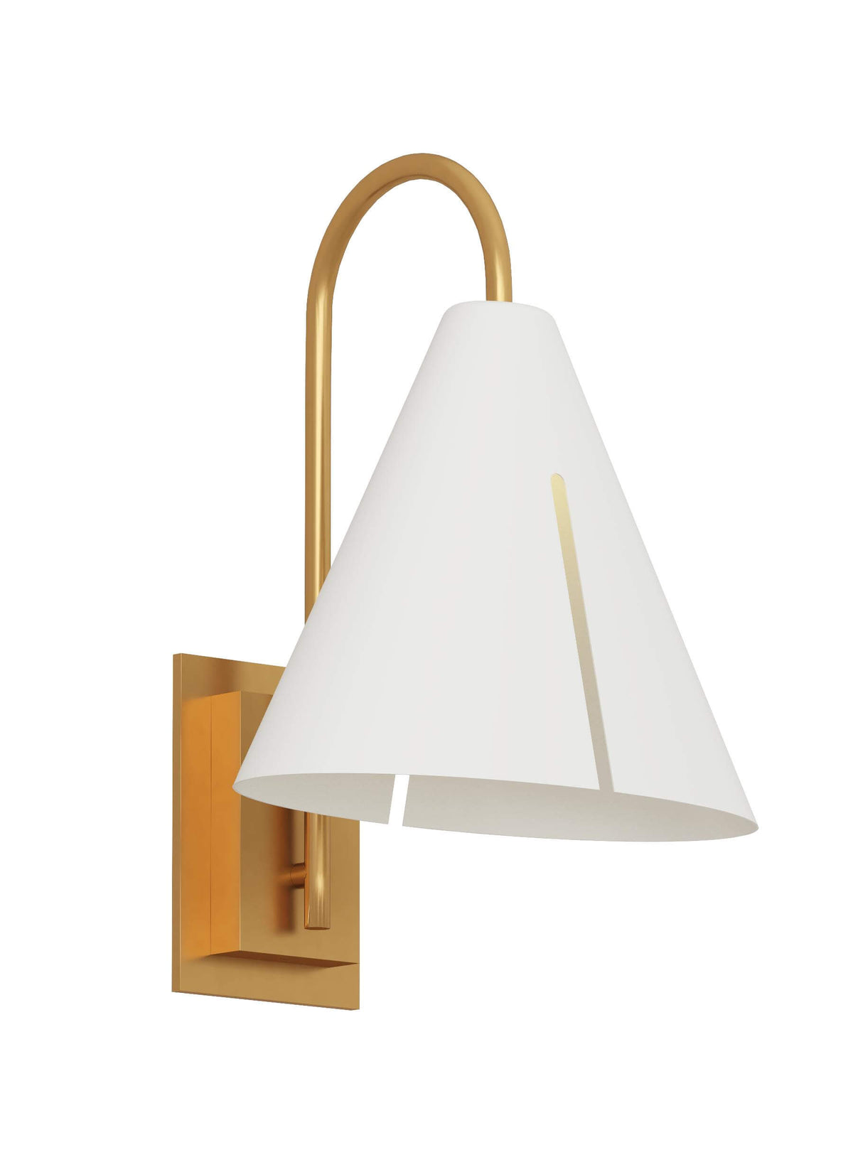 GENERATION LIGHTING  Cambre Small Task Sconce KW1131MWTBBS-L1