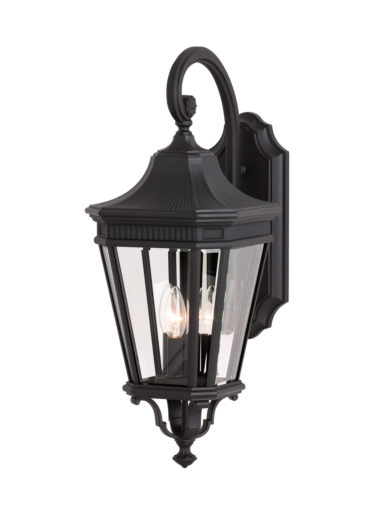 GENERATION LIGHTING Cotswold Lane Medium Lantern Black OL5402BK