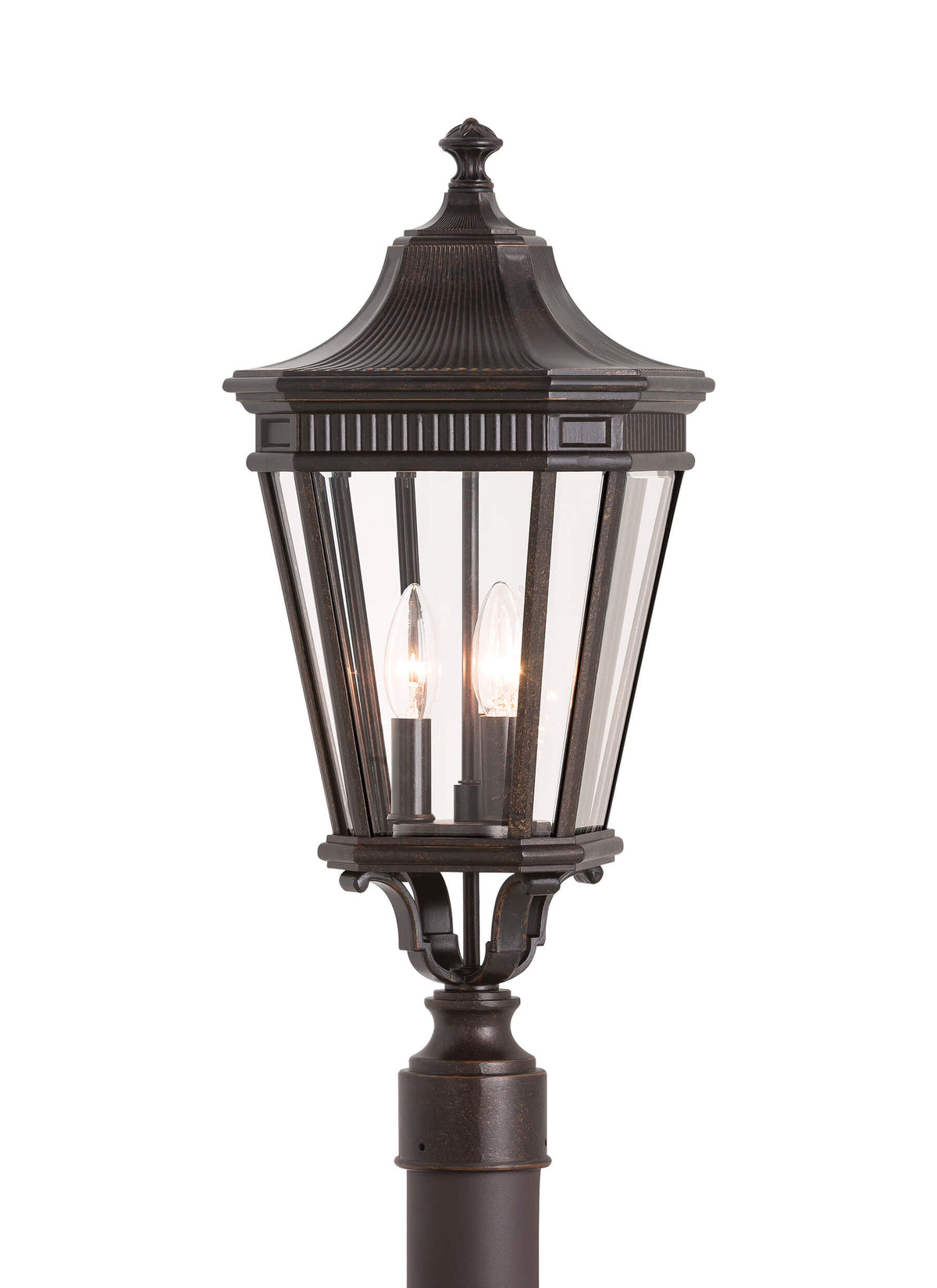 GENERATION LIGHTING Cotswold Lane Small Post Lantern Grecian Bronze OL5407GBZ