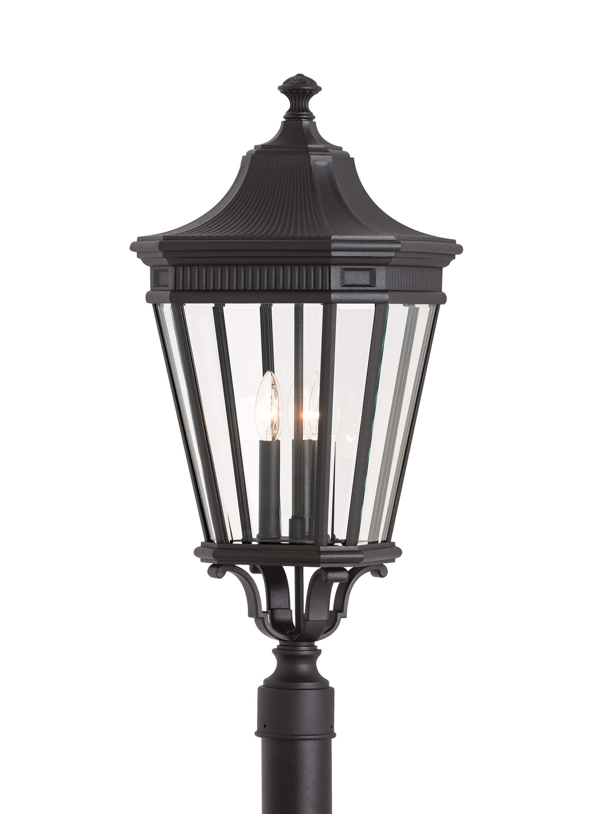 GENERATION LIGHTING Cotswold Lane Large Post Lantern Black OL5408BK