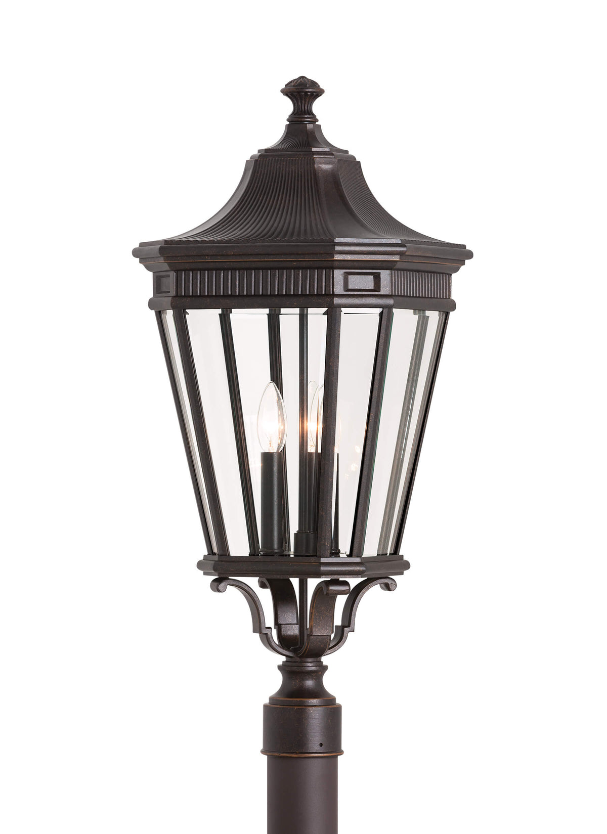 GENERATION LIGHTING Cotswold Lane Large Post Lantern Grecian Bronze OL5408GBZ