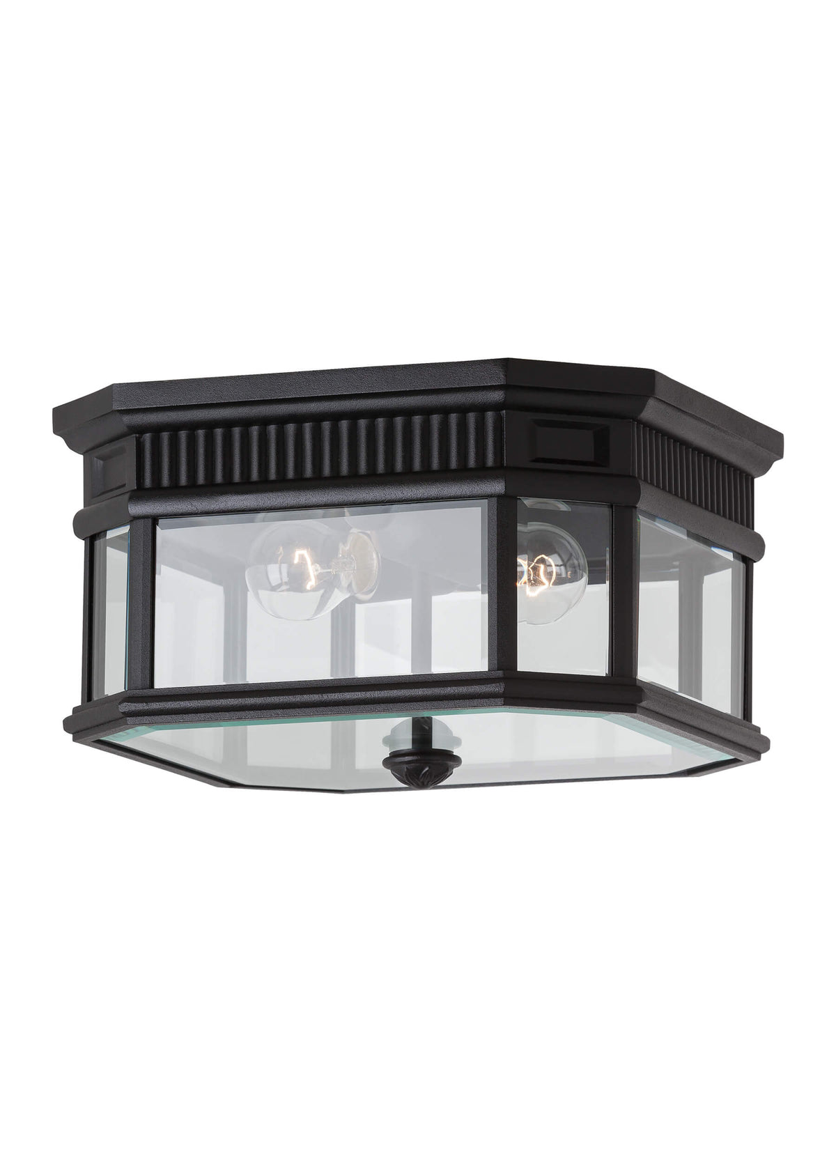 GENERATION LIGHTING Cotswold Lane Flush Mount Black OL5413BK