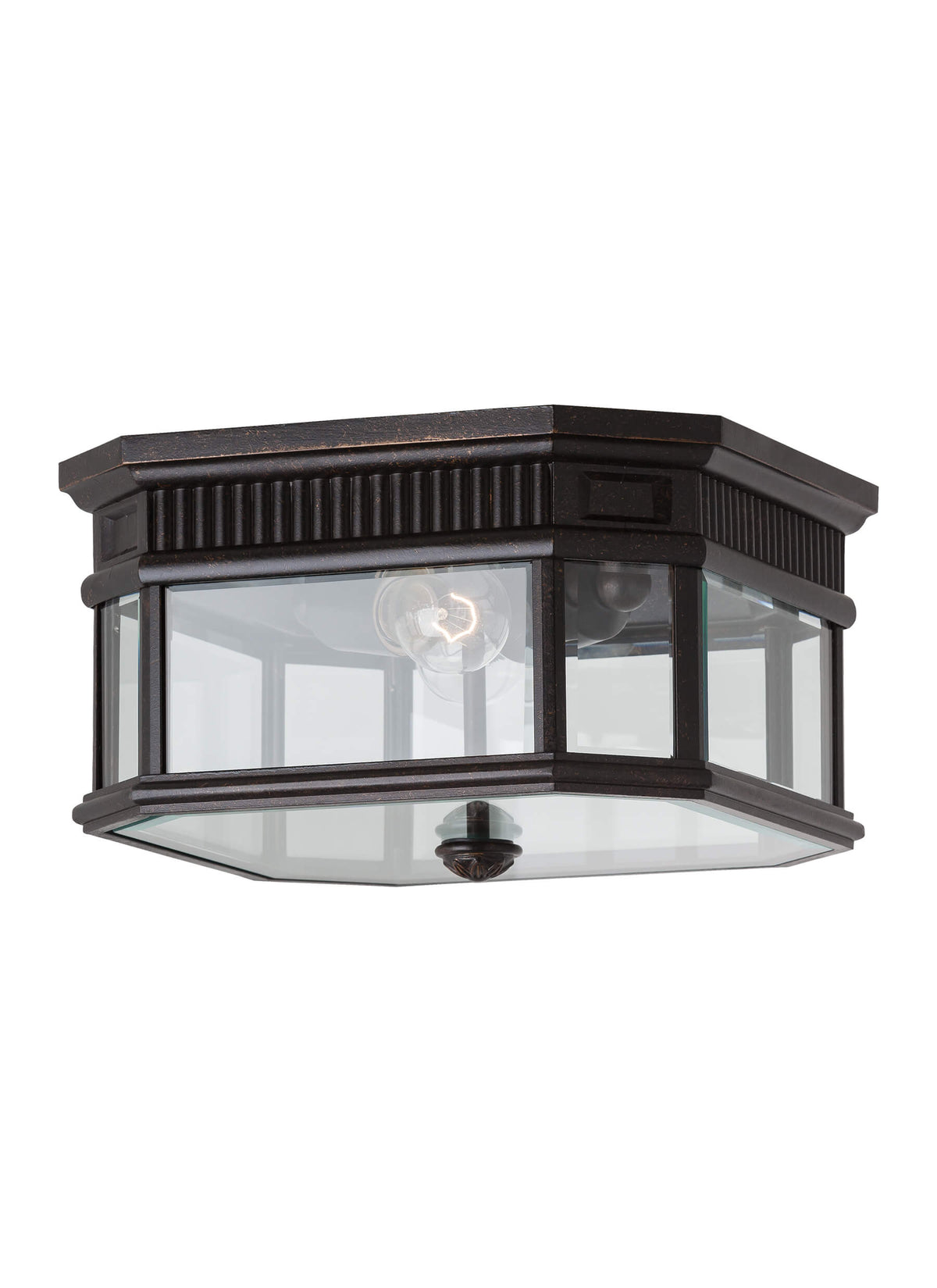 GENERATION LIGHTING Cotswold Lane Flush Mount Grecian Bronze OL5413GBZ