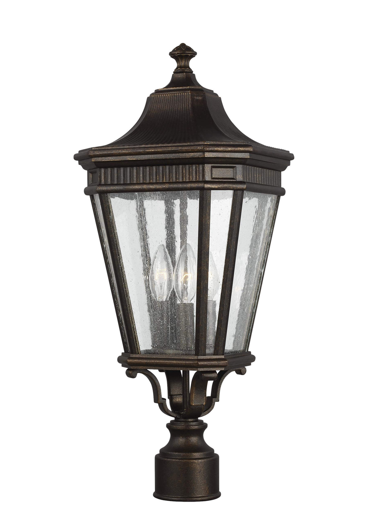 GENERATION LIGHTING Cotswold Lane Small Post Lantern Grecian Bronze OL5427GBZ