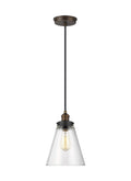 GENERATION LIGHTING Baskin Cone Pendant P1347PAGB/DWZ