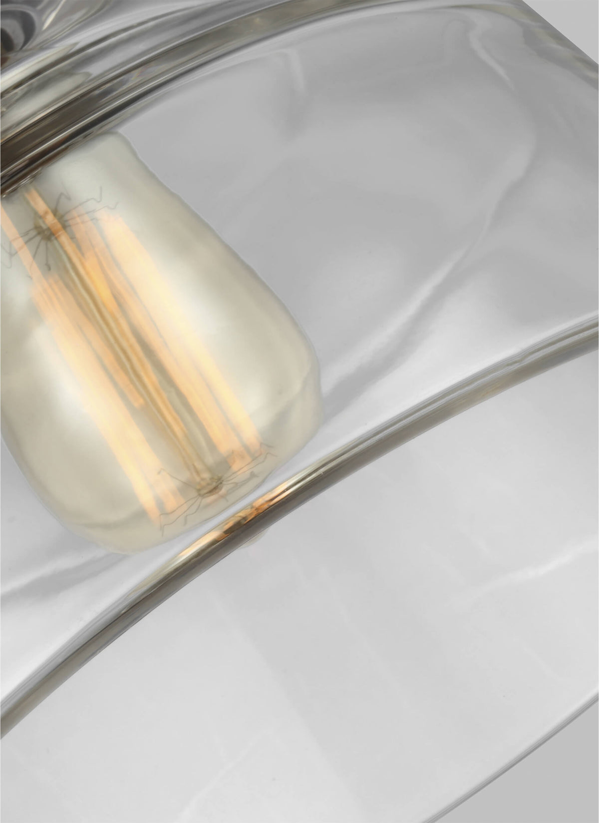 GENERATION LIGHTING Baskin Chimney Pendant Polished Nickel P1348PN