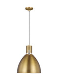 GENERATION LIGHTING Brynne Small LED Pendant Burnished Brass P1442BBS-L1