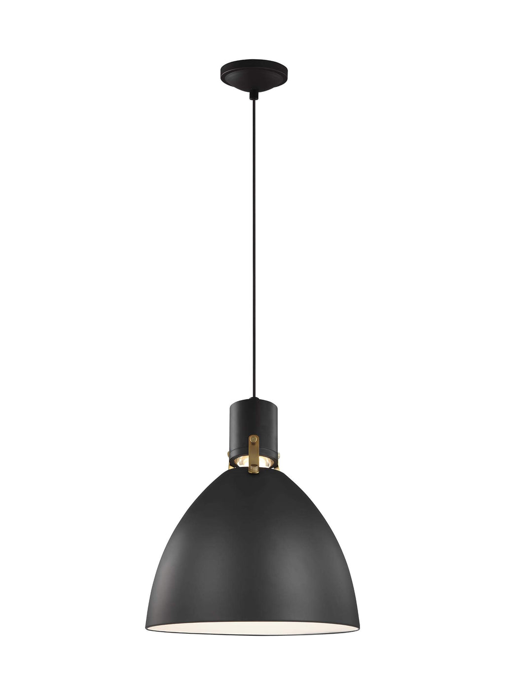 GENERATION LIGHTING  Brynne Small LED Pendant Matte Black P1442MB-L1