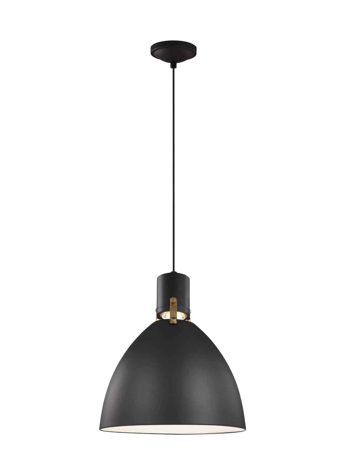 GENERATION LIGHTING  Brynne Small LED Pendant Matte Black P1442MB-L1