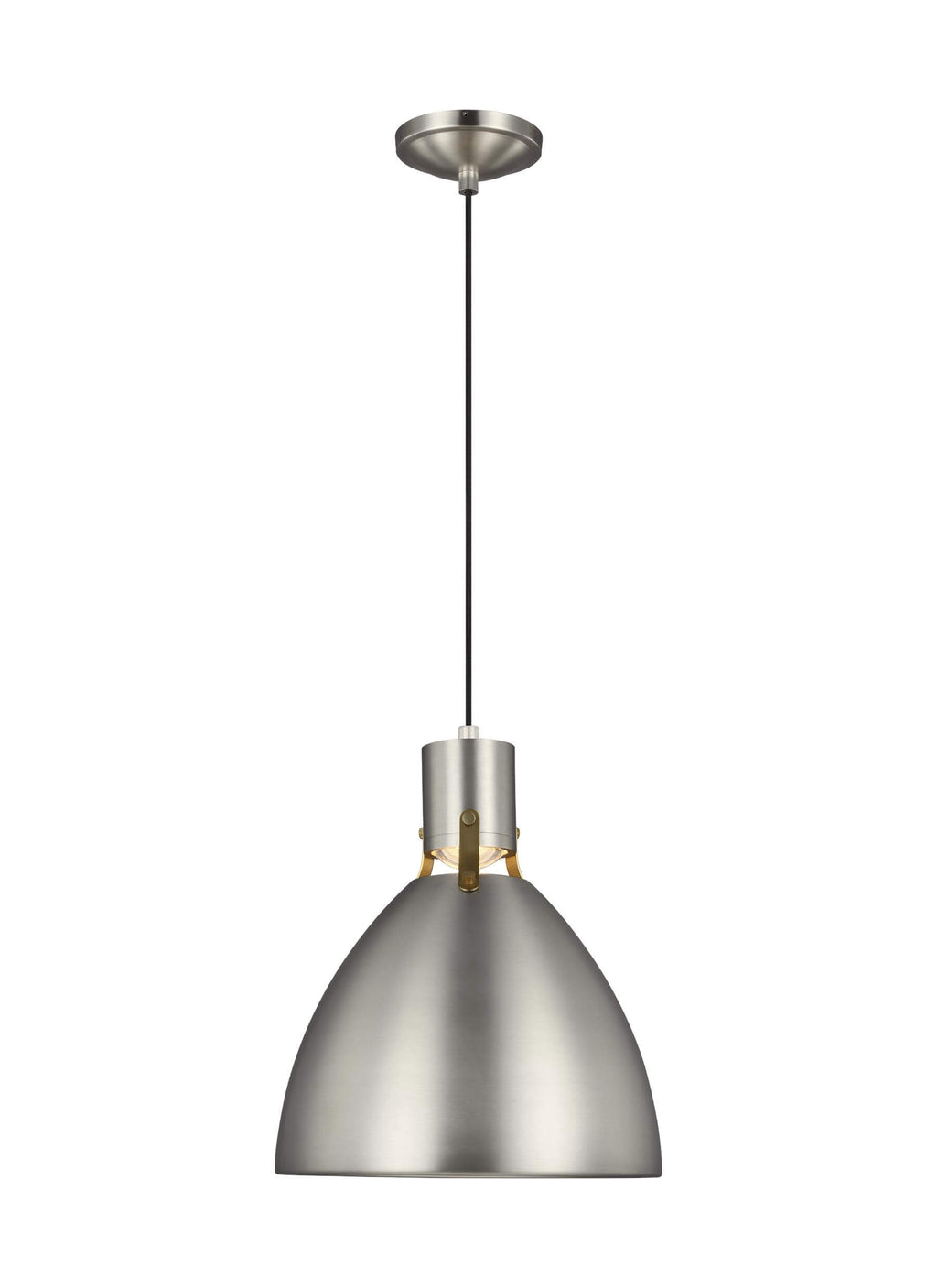 GENERATION LIGHTING  Brynne Small LED Pendant Satin Nickel P1442SN-L1