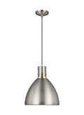 GENERATION LIGHTING  Brynne Small LED Pendant Satin Nickel P1442SN-L1