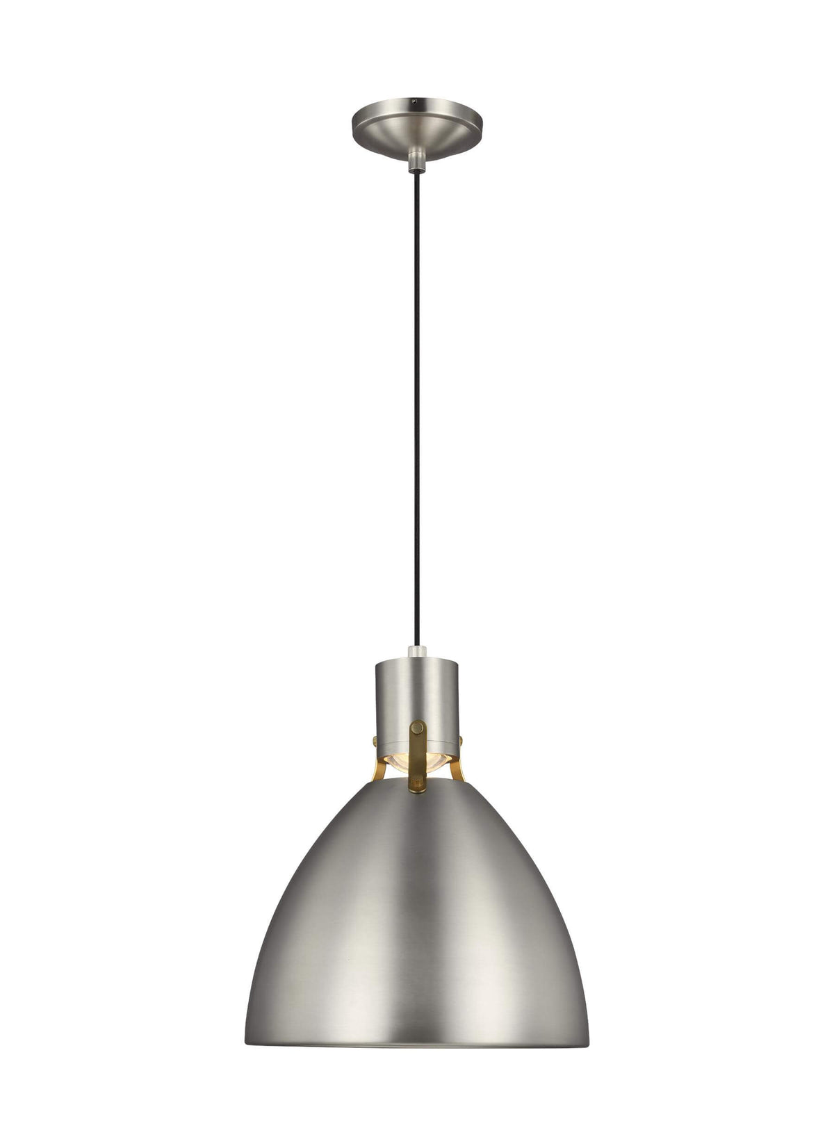 GENERATION LIGHTING  Brynne Small LED Pendant Satin Nickel P1442SN-L1