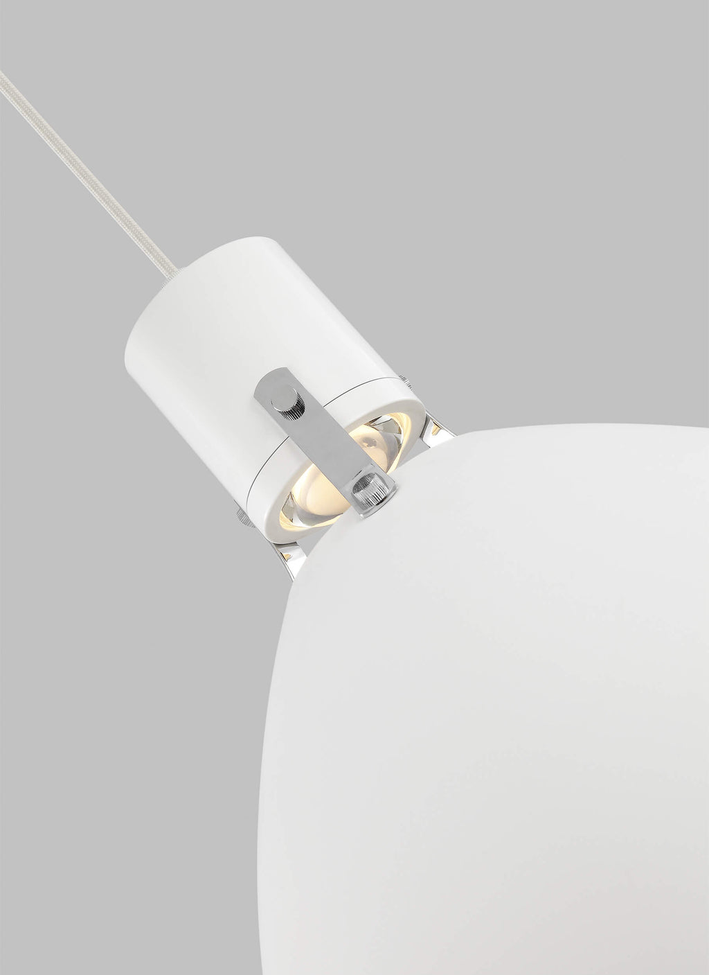 GENERATION LIGHTING  Brynne Medium LED Pendant Flat White P1443FWH-L1