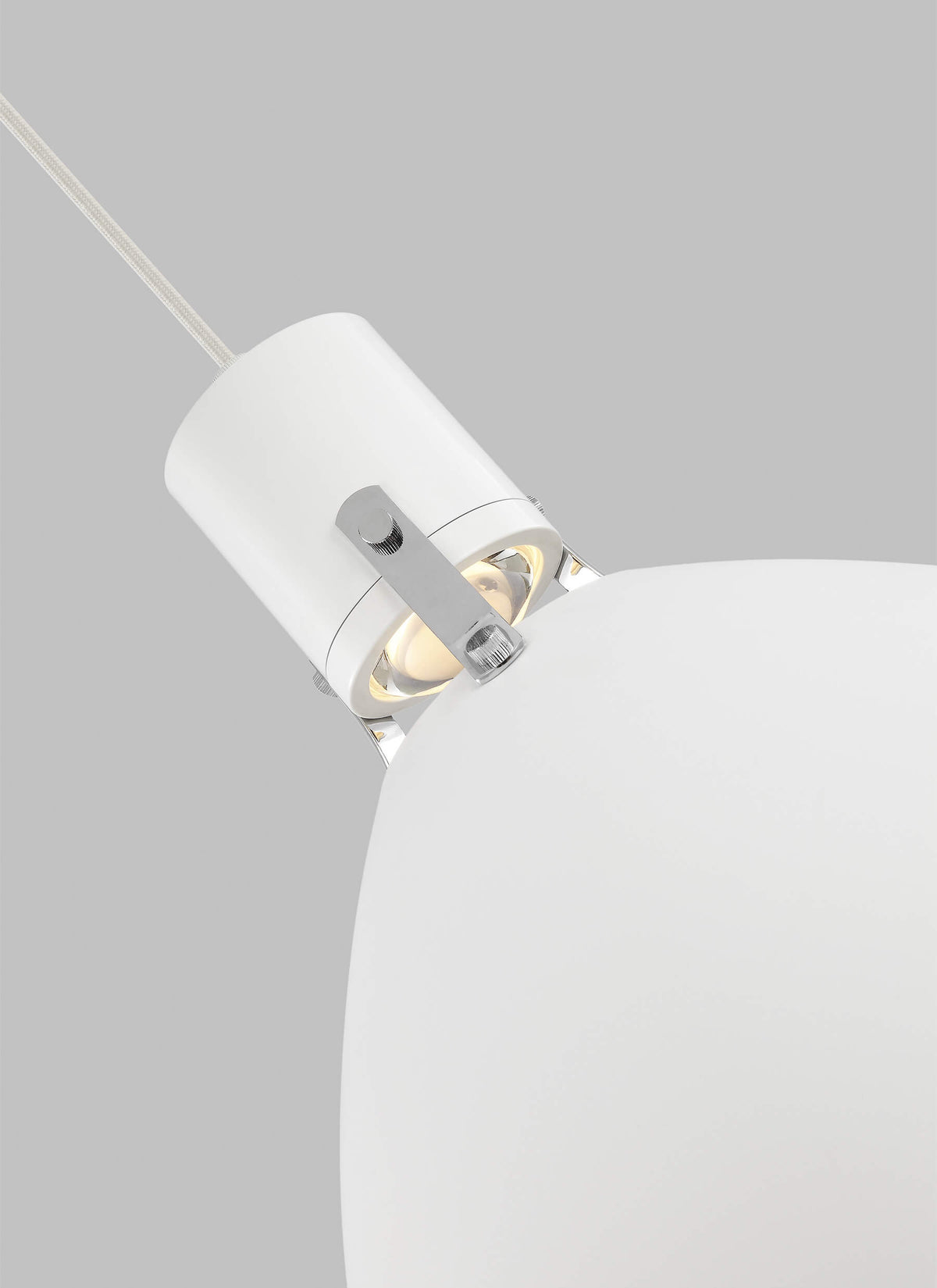 GENERATION LIGHTING  Brynne Medium LED Pendant Flat White P1443FWH-L1