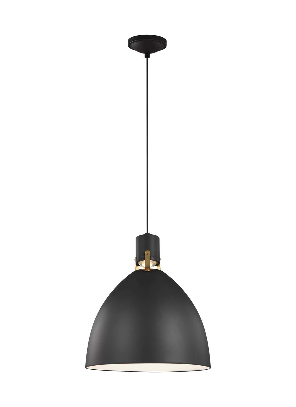 GENERATION LIGHTING  Brynne Medium LED Pendant Matte Black P1443MB-L1