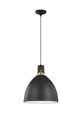 GENERATION LIGHTING  Brynne Medium LED Pendant Matte Black P1443MB-L1