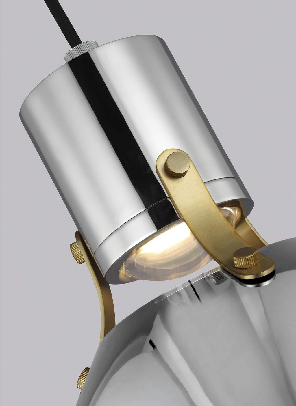 GENERATION LIGHTING  Brynne Medium LED Pendant Polished Nickel P1443PN-L1