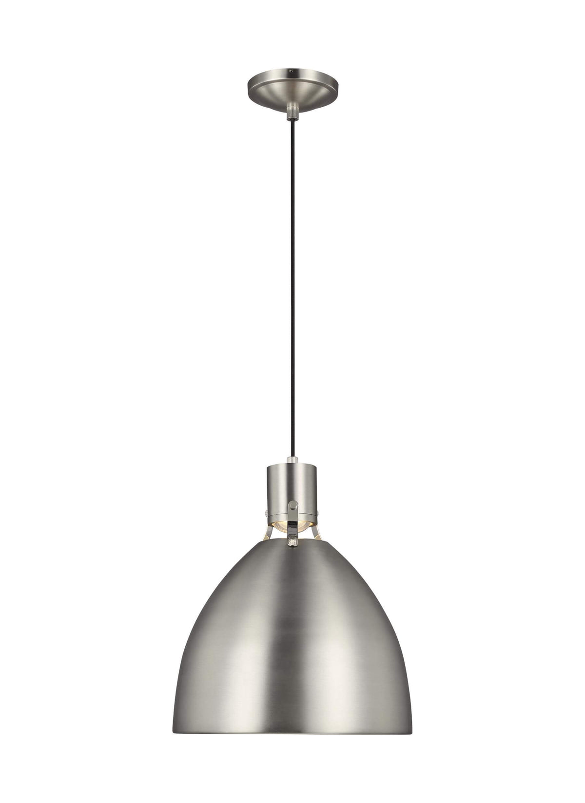 GENERATION LIGHTING  Brynne Medium LED Pendant Satin Nickel P1443SN-L1