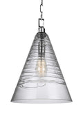 GENERATION LIGHTING Elmore Cone Pendant Chrome P1445CH