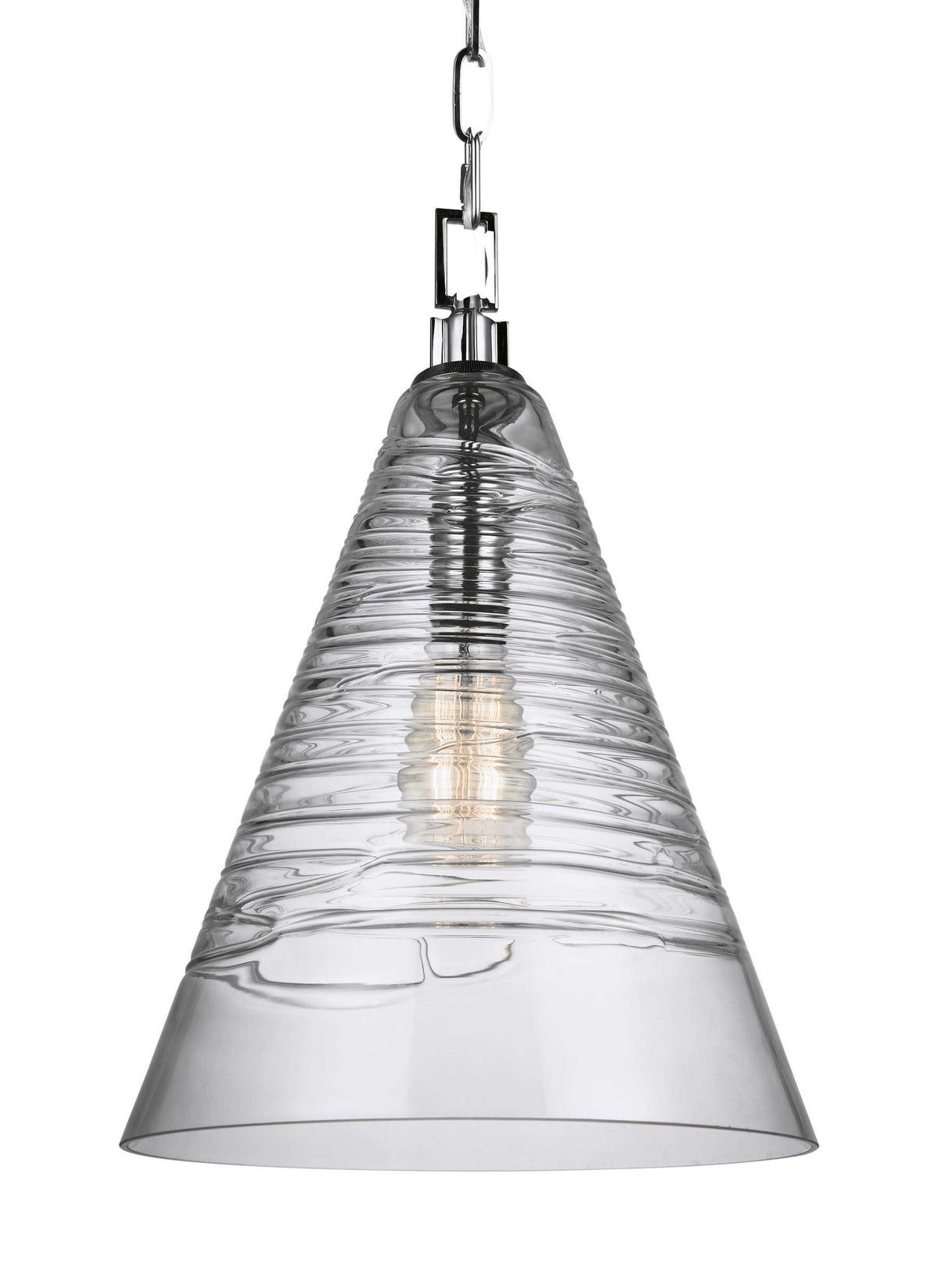 GENERATION LIGHTING Elmore Cone Pendant Chrome P1445CH