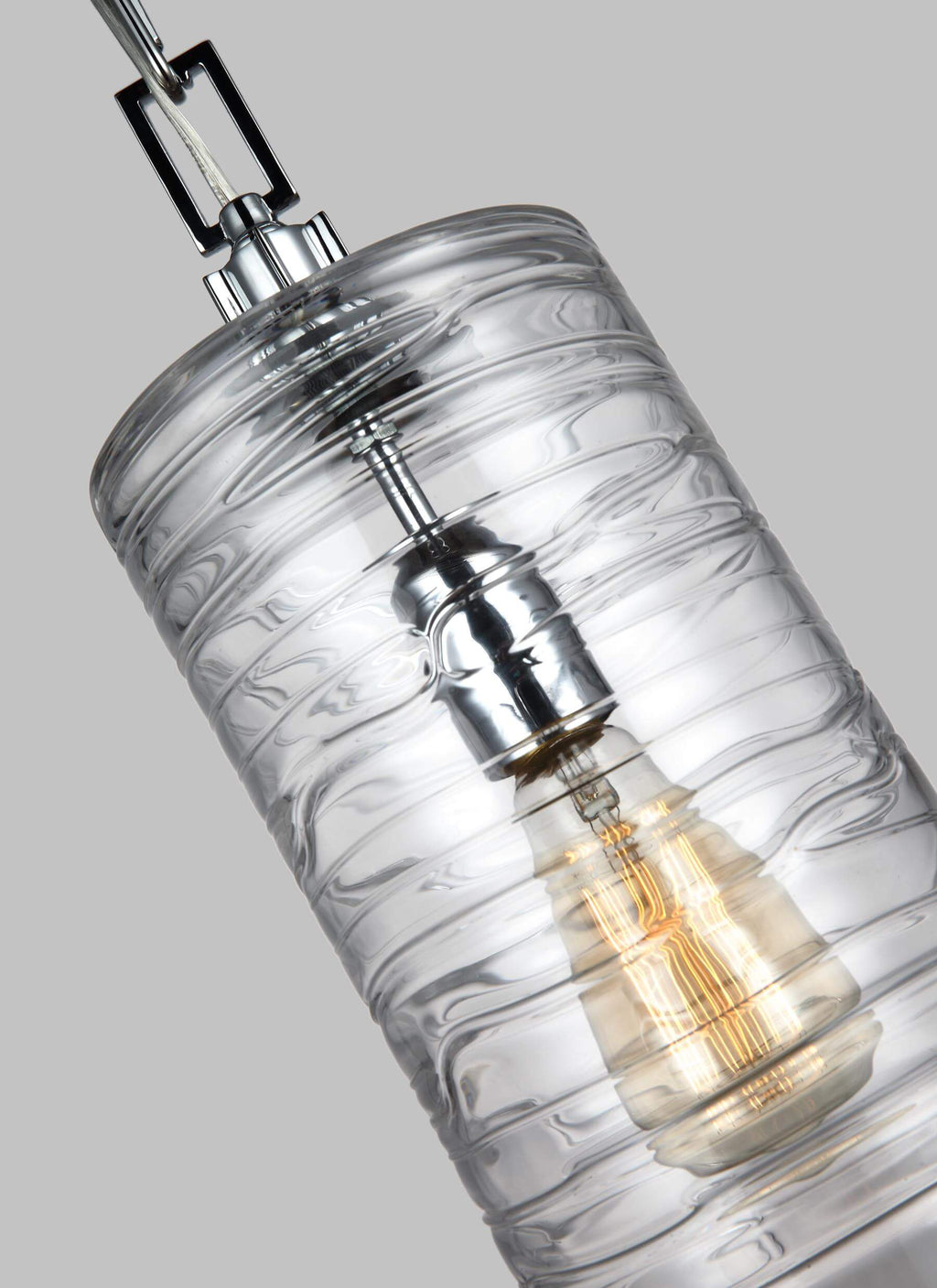 GENERATION LIGHTING Elmore Cylinder Pendant Chrome P1446CH