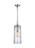 GENERATION LIGHTING Elmore Cylinder Pendant Chrome P1446CH