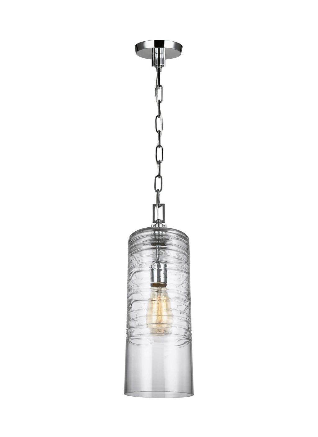 GENERATION LIGHTING Elmore Cylinder Pendant Chrome P1446CH