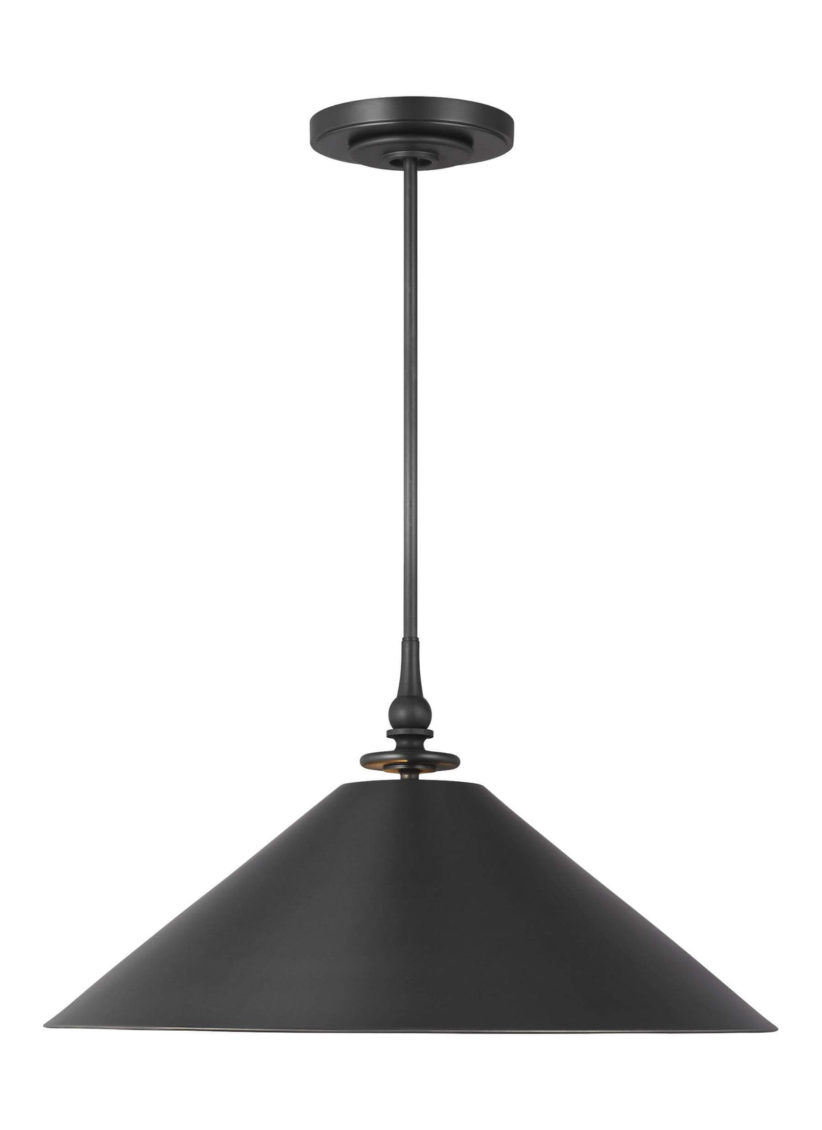 GENERATION LIGHTING  Capri Wide Pendant Aged Iron TP1001AI