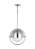 GENERATION LIGHTING Bacall Large Pendant Polished Nickel TP1101PN