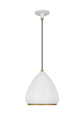 GENERATION LIGHTING Clasica Medium Pendant Matte White TP1121MWTBBS