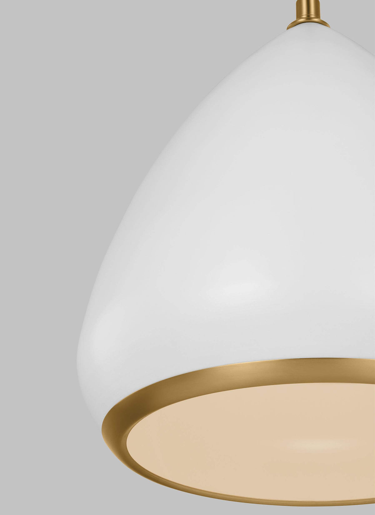GENERATION LIGHTING Clasica Medium Pendant Matte White TP1121MWTBBS