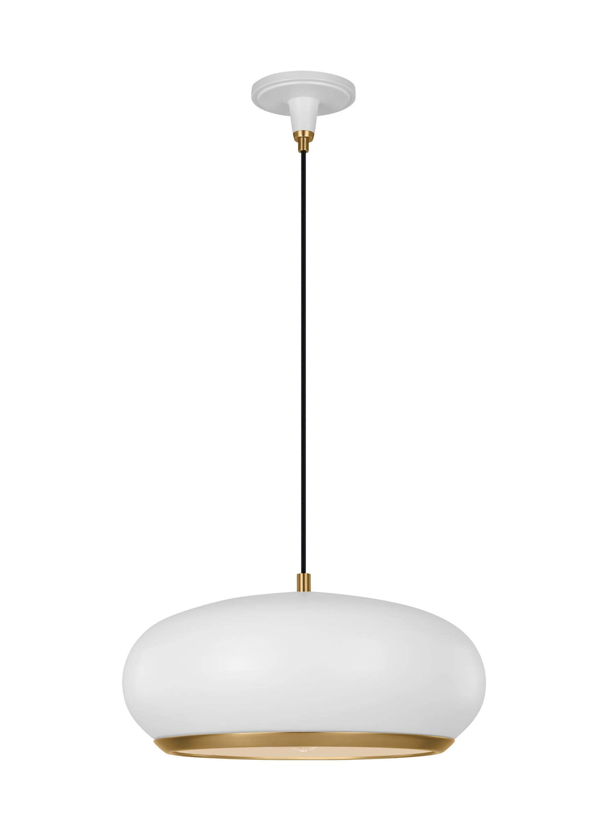 GENERATION LIGHTING Clasica Large Pendant Matte White TP1131MWTBBS