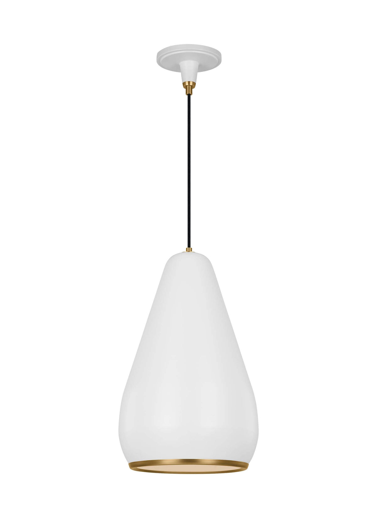 GENERATION LIGHTING  Clasica Small Pendant Matte White TP1141MWTBBS