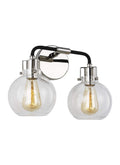 GENERATION LIGHTING Clara 2 - Light Vanity Polished Nickel VS24402PN/TXB